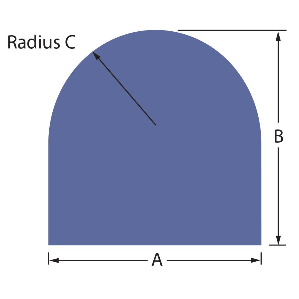 Solid-D shape gasket